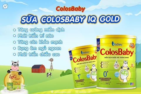 Sữa VitaDairy Colosbaby IQ 1+ 800g cho bé từ 12 tháng