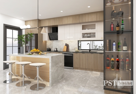 Mẫu tủ bếp PST Vip 01