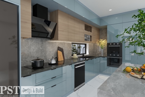 Mẫu tủ bếp Acrylic PST VIP 001