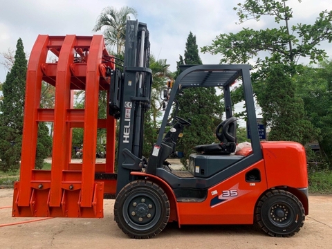 Xe nâng Heli kẹp gạch(Kẹp chụp)