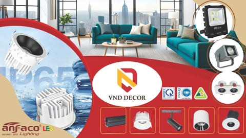 VND DECOR Chuyên Cung Cấp đèn LED ANFACO chính hãng