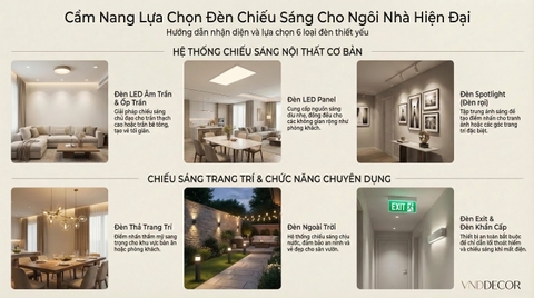 Xây Nhà Nên Mua Đèn Gì? 7 Loại Đèn Bắt Buộc Phải Biết Trước Khi Thi Công