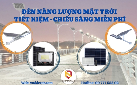 Đèn Năng Lượng Mặt Trời-Tiết Kiệm-Chiếu Sáng Miễn Phí.