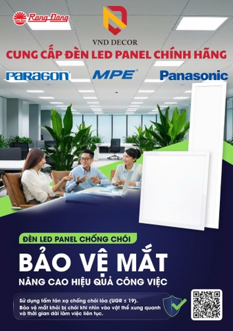 Đèn LED Panel Chống Chói-Chiếu Sáng Hiện Đại, Bảo Vệ Mắt
