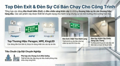 Top Đèn Exit Thoát Hiểm Bán Chạy Cho Chung Cư Và Nhà Xưởng