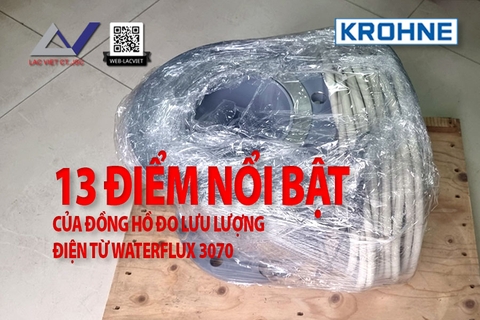 13 điểm nổi bật của Đồng hồ đo lưu lượng điện từ Waterflux 3070