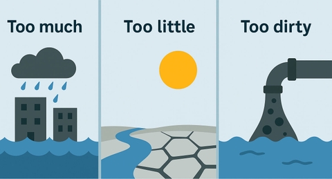 3 thách thức: Too much – Too little – Too dirty