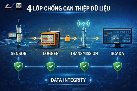 4 lớp chống can thiệp dữ liệu quan trắc