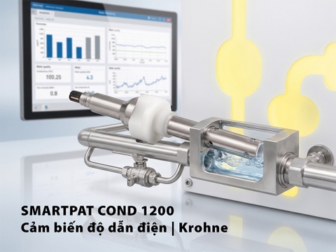 Điểm đo độ dẫn điện tích hợp truyền tín hiệu về PLC SCADA trong hệ thống quan trắc nước