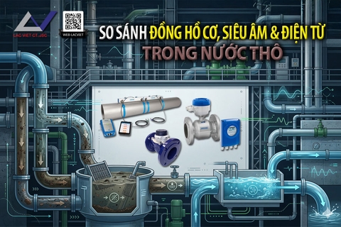 Đồng hồ đo nước thô cho nhà máy nước và khu công nghiệp