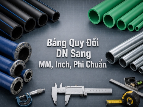 Bảng Quy Đổi DN Sang MM, Inch, Phi Chuẩn
