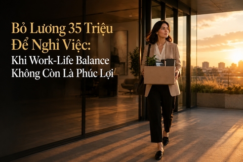 Bỏ Lương 35 Triệu Để Nghỉ Việc Khi Work-Life Balance Không Còn Là Phúc Lợi