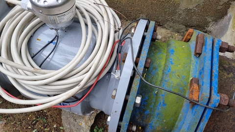Krohne WATERFLUX 3070 DN400 lắp đặt cho hệ thống cấp nước vùng biển