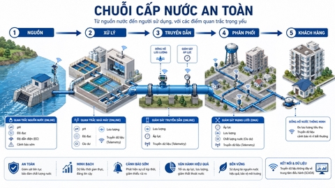 chuỗi cấp nước an toàn từ nguồn đến người sử dụng