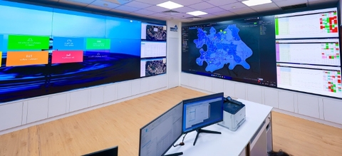 Toàn cảnh trung tâm Vận hành Mạng lưới (NOC)