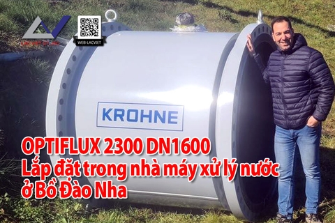 Lắp đặt Optiflux 2300 DN1600 tại Nhà máy xử lý nước Bồ Đào Nha