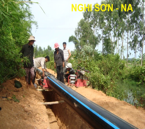 Dự án cấp nước sạch cho khu Kinh tế Nghi Sơn Thanh Hóa: Hệ thống ống HDPE DN560 PN10 Bình Minh