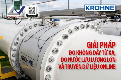 Giải pháp đo không dây từ xa, đo nước lưu lượng lớn và truyền dữ liệu online