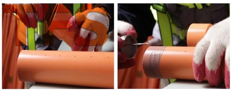 Hình minh họa: quy trình bôi keo và lắp CPVC TFS cho hệ PCCC