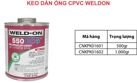 KEO DÁN ỐNG CPVC WELDON