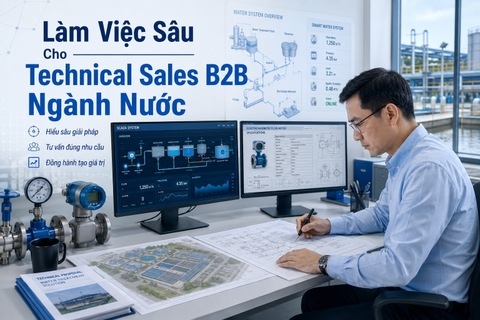 Làm Việc Sâu Cho Technical Sales B2B Ngành Nước