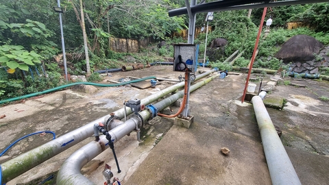 Khu vực lắp đặt đồng hồ điện từ tại khu vực giáp biển Sơn Trà Đà Nẵng