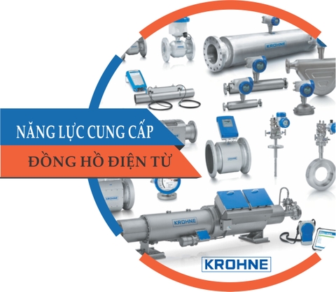 Năng lực cung cấp đồng hồ đo lưu lượng dạng điện từ Krohne