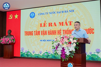 Ông Đặng Ngọc Hải – Tổng Giám đốc Công ty, phát biểu tại buổi lễ - ảnh hawacom.vn