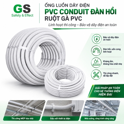 Ống luồn đàn hồi chống cháy GS dùng cho hệ thống dây điện