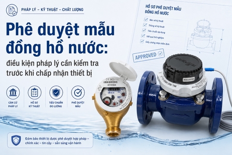 Phê duyệt mẫu đồng hồ nước: kiểm tra gì trước khi xét thầu