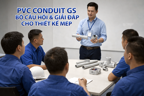 PVC Conduit GS – Bộ Câu Hỏi & Giải Đáp Toàn Diện Cho Thiết Kế MEP