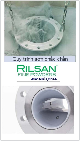 Hình ảnh quy trình sơn chắn chắn lớp lót Rilsan