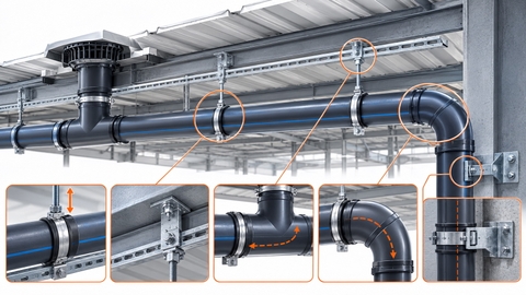 Kiểm tra rung động support và anchor của hệ thống Siphonic