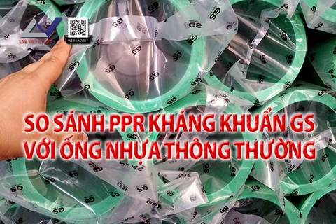 So sánh ống PPr kháng khuẩn GS với các loại ống nhựa thông thường