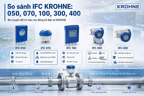 So sánh IFC KROHNE 050, 070, 100, 300, 400