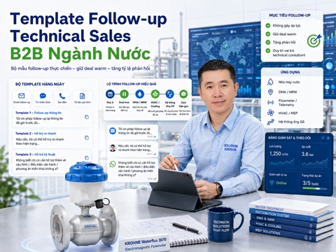 Template Follow-up Technical Sales B2B Ngành Nước