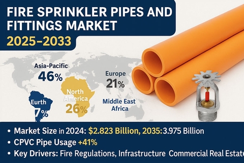 Thị trường ống & phụ kiện hệ thống phun nước chữa cháy toàn cầu 2025–2033