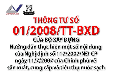Thông tư số 01/2008/TT-BXD của Bộ Xây dựng