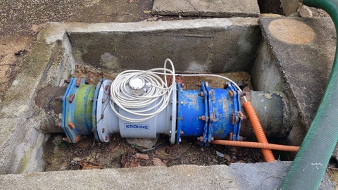 Đồng hồ điện từ Krohne WATERFLUX 3070 DN400 lắp đặt tại vùng biển Sơn Trà Đà Nẵng