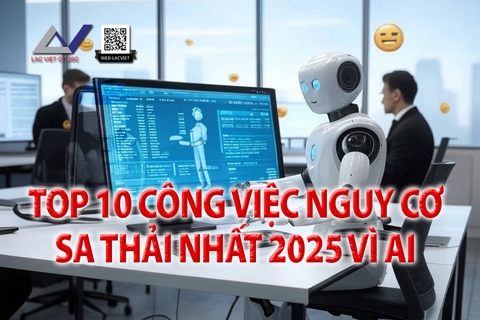 Top 10 Công Việc Nguy Cơ Sa Thải Nhất 2025 Vì AI