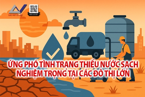 Ứng phó tình trạng thiếu nước sạch nghiêm trọng tại các đô thị lớn mùa hè 2025