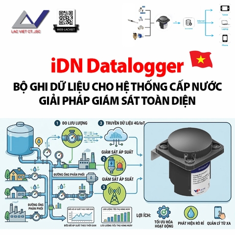 IDN Series Datalogger – Bộ Ghi Dữ Liệu Cho Hệ Thống Cấp Nước
