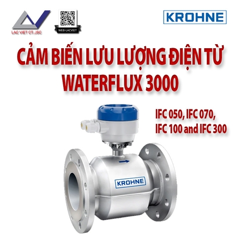 Cảm biến lưu lượng điện từ Waterflux 3000 | Krohne