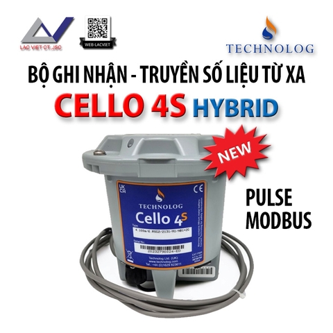Bộ ghi nhận và truyền số liệu từ xa CELLO 4S HYBRID (Xung & Modbus)