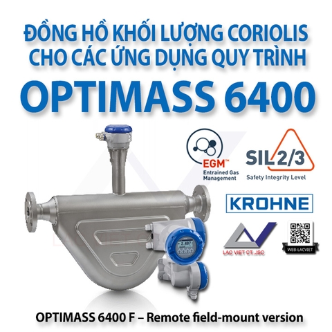 OPTIMASS 6400 Handles entrained gas from 0 to 100%