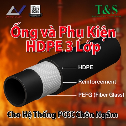 Hệ thống ống và phụ kiện HDPE 3 Lớp Cho PCCC Chôn Ngầm