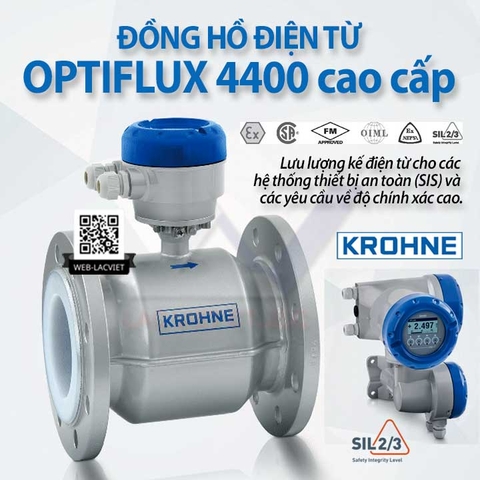 Đồng hồ điện từ OPTIFLUX 4400 an toàn & chính xác cao