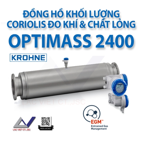 OPTIMASS 2400 Đồng hồ dạng khối lượng Coriolis đo khí và chất lỏng