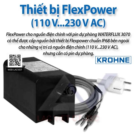 Thiết bị FlexPower cho nguồn điện lưới với pin dự phòng | Krohne