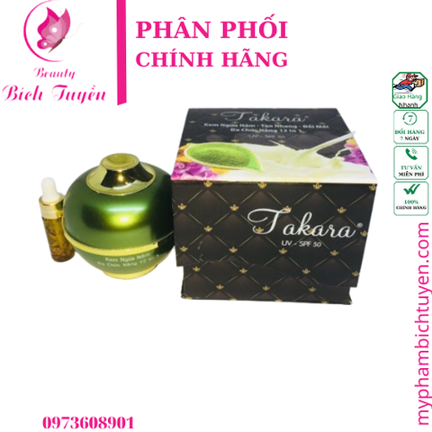 Kem Takara ngừa nám- tàn nhang- đồi mồi đa chức năng 12in1 50g